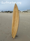 Tabla Surf Madera Paulownia 6'0 x 32.5L