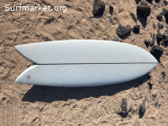 VENDIDA Surfboard Twin Fin Fish 6'2”
