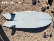 VENDIDA Surfboard Twin Fin Fish 6'2”