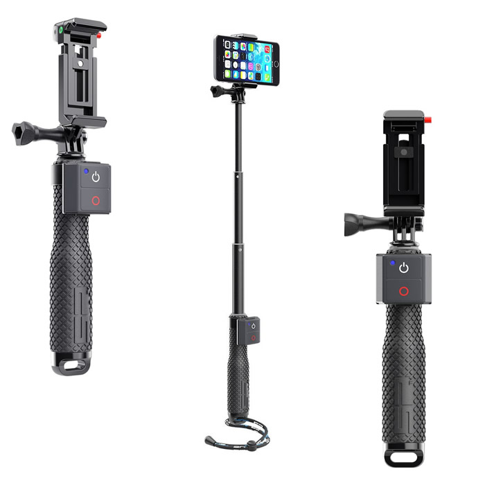 comprar palo selfie control remoto bluetooth para smartphones y gopro